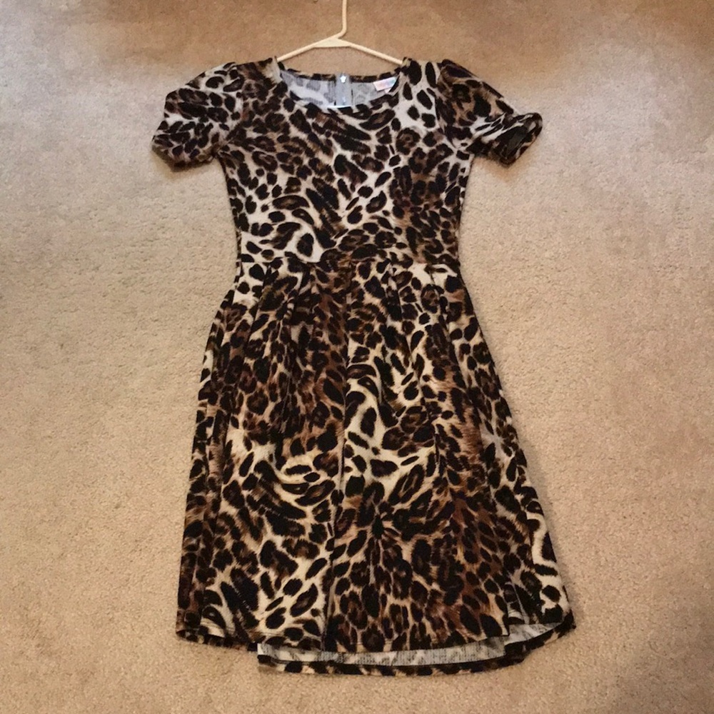 LulaRoe Amelia leopard Dress